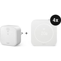 tado° X Starter Set - mit Bridge X + 4 Verkabeltes Smartes Thermostat X (2. Gen.)