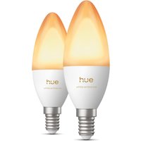 Philips Hue White Ambiance Kerzenlampe E14 - 500lm - 2er-Set - Weiß