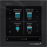 Homematic IP Glasdisplay - zur Licht-/Rolladen-/Jalousiesteuerung - Schwarz