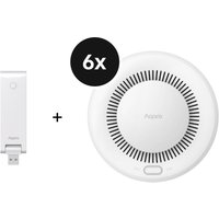 Aqara Starter Set - mit Hub M100 + 6 Rauchwarnmelder