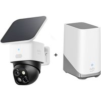 eufy SoloCam S340 - Dual Kamera Schwenk & Neige Outdoor Kamera + HomeBase 3