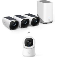 eufyCam 3 Starter Set 3+1 - 3er-Kameraset mit HomeBase 3 + gratis Indoor Cam C220