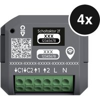 Busch-Jaeger Schaltaktor free@home wireless - zur Lichtsteuerung, Unterputz, 2-Kanal, 4,3 A - 4er-Set