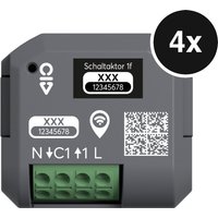 Busch-Jaeger Schaltaktor free@home wireless - zur Lichtsteuerung, Unterputz, 1-Kanal, 13 A - 4er-Set
