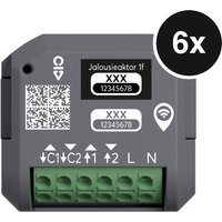 Busch-Jaeger Jalousieaktor free@home wireless - zur Jalousiesteuerung, Unterputz, 1-Kanal, 4 A - 6er-Set