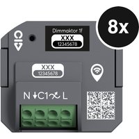 Busch-Jaeger Schaltaktor free@home wireless - zur Lichtsteuerung, Unterputz, 2-Kanal, 4,3 A - 8er-Set