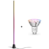 Philips Hue Set - mit Gradient Play Stehleuchte L + Essential White and Color Ambiance GU10