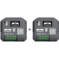 Busch-Jaeger Schaltaktor free@home wireless - zur Lichtsteuerung, Unterputz, 1-Kanal, 13 A - 2er-Set - Grau