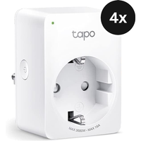 TP-Link Tapo P110M - WLAN Steckdose mit Matter - 4er-Set