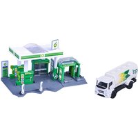 Majorette BP Petrol Station With Car Playset - With Tank Truck