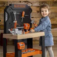 Smoby Black & Decker Bricollo Workbench Kids Playset - 78 Piece Set