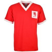 Click to view product details and reviews for Middlesbrough 1950s Red Retro Football Shirt. Click to view product details and reviews for Middlesbrough 1950s Red Retro Football Shirt.