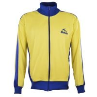 Click to view product details and reviews for Bukta Track Top Yellow With Royal Panels Cuffs Wband. Click to view product details and reviews for Bukta Track Top Yellow With Royal Panels Cuffs Wband.