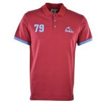 Bukta Heritage Polo Claret With Sky Cuffs Bukta Heritage Polo Claret With Sky Cuffs