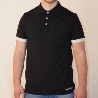 Click to view product details and reviews for Toffs Retro Polo Shirt Black With White Cuffs. Click to view product details and reviews for Toffs Retro Polo Shirt Black With White Cuffs.