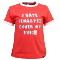 Click to view product details and reviews for Kids I Hate Penalties Red White Ringer. Click to view product details and reviews for Kids I Hate Penalties Red White Ringer.