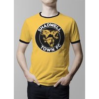 Click to view product details and reviews for Shadwell Town T Shirt Amber Black Ringer. Click to view product details and reviews for Shadwell Town T Shirt Amber Black Ringer.