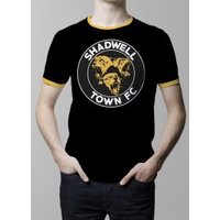 Click to view product details and reviews for Shadwell Town T Shirt Black Amber Ringer. Click to view product details and reviews for Shadwell Town T Shirt Black Amber Ringer.