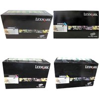 Original Lexmark 24B5835 Return Program Toner Value Pack (B/C/M/Y)