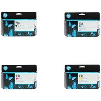Original HP 738 Ink Cartridge Multipack
