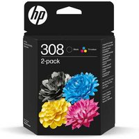 Original HP 308 Black & Tri Colour Ink Cartridge Multipack
