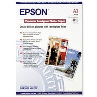 Original Epson (A3) Premium Semi-Gloss Photo Paper (20 Sheets) 251gsm