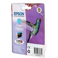Original Epson T0802 Cyan Ink Cartridge