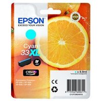 Original Epson 33XL High Capacity Cyan Ink Cartridge