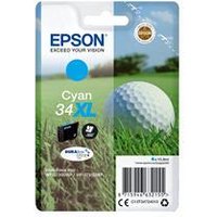 Original Epson 34XL High Capacity Cyan Ink Cartridge