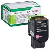 Original Lexmark C242XM0 Extra High Capacity Magenta Toner Cartridge