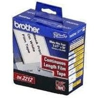 Original Brother DK22212 QL Continuous White Film Tape (62mm)