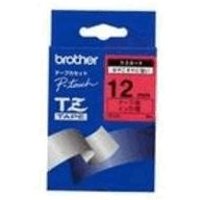 Original Brother P-Touch TZE431 12mm Gloss Tape - Black on Red