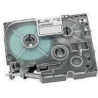 Original Brother P-Touch TZE111 6mm Gloss Tape - Black on Clear