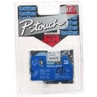 Original Brother P-Touch TZE241 18mm Gloss Tape - Black on White