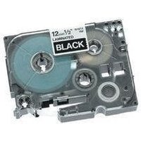 Original Brother P-Touch TZE335 12mm Gloss Tape - White on Black