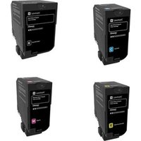 Original Lexmark 74C20K0 Return Program Toner Value Pack (B/C/M/Y)