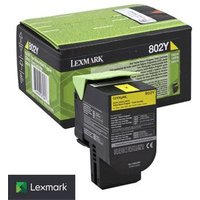 Original Lexmark 802Y Yellow Toner Cartridge