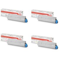 Original Oki 47095704 Toner Cartridge Multipack (B/C/M/Y)