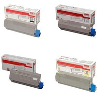 Original Oki 46443104 High Capacity Toner Value Pack (B/C/M/Y)