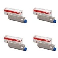 Original Oki B/C/M/Y Toner Value Pack - For C610 Printers