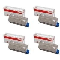 Original Oki 4431860 B/C/M/Y Toner Value Pack