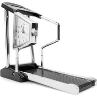 Designer Tischuhr Laufband aus Metall