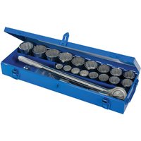 Steckschlüsselsatz metrisch mit 3/4-Zoll-Antrieb 21 tlg.