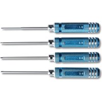 Sechskant Schraubendreher 1,5-3mm mit Metallgriff Set 4-tlg.