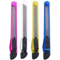 Toolchestde 4 x Hobbymesser verschiedene Farben Cuttermesser