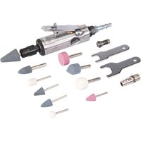 Druckluft Geradschleifer mit Zubehör Set 15-tlg.
