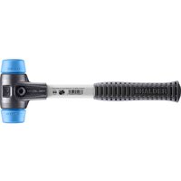 HALDER SIMPLEX Schonhammer Ø 40 mm TPE-soft blau mit verstärkem Tempergussgehäuse und Fiberglasstiel