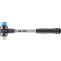 HALDER SIMPLEX Schonhammer Ø 30 mm TPE-soft blau / Nylon mit verstärktem Tempergussgehäuse und Fiberglasstiel