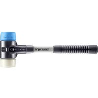 HALDER SIMPLEX Schonhammer Ø 60 mm TPE-soft blau / Nylon mit verstärktem Tempergussgehäuse und Fiberglasstiel