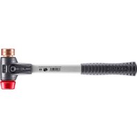 HALDER SIMPLEX Schonhammer Ø 30 mm Kupfer / Plastik rot mit verstärktem Tempergussgehäuse und Fiberglasstiel